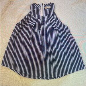 Navy and White Striped Halter Top